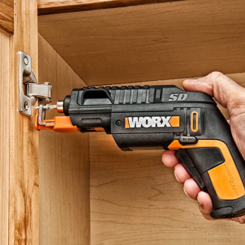 Worx 4V Electric Screwdriver, Rechargeable Cordless Power Screwdriver Set with 6 Bits, Screw Holder, Charger - WX255L by WORX - Image 8