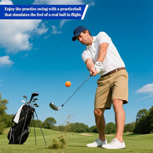Image of 26 Pack Foam Golf Practice Balls - Realistic Feel and Limited Flight Training Balls for Indoor or Outdoor
