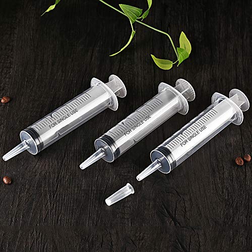Gufastoe 60ml Syringes with Caps (Pack of 5) for Industrial & Scientific