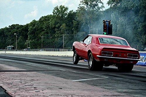 Laminated 36x24 Drag Racing Poster