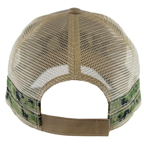 Gorra béisbol digital camo mesh khaki miniatura 3