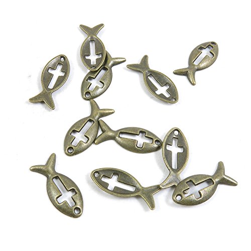 20 PCS Jewelry Making Charms Ancient Antique Bronze Fashion Jewelry