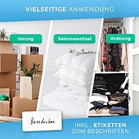 Vakuumbeutel für Kleidung und für Bettdecken - 6er Probierset mit 5 Größen – Ansicht 5