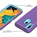 Hapitek A20 Case for Galaxy A20 Case A30 Heavy Duty Shockp Protective Tough 3 in 1 Rugged Case for Samsung Galaxy A20/30 (Light Purple Blue)