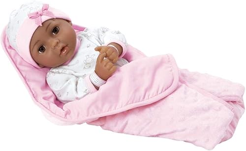 Miniatura 8 de Adora Muñeca de adopción realista, muñeca adorable de 16 pulgadas con accesorios completos de 9 piezas, incluye chupete, pulsera de hospital, pañal
