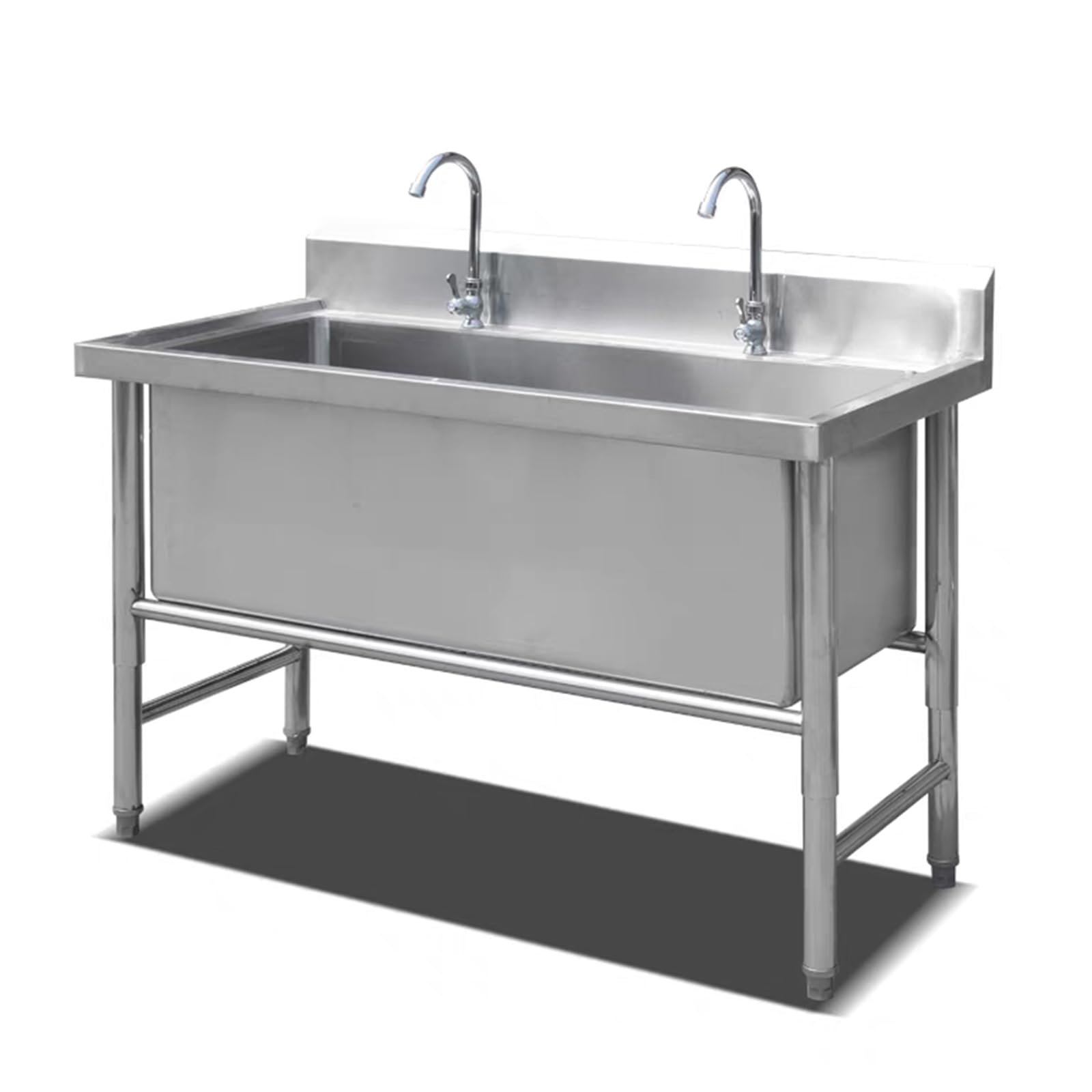 Lavello da Cucina Indipendente in Acciaio Inox Commerciale, Lavello da Cucina Industriale Commerciale, Grande Lavello Autoportante in Acciaio Inox Con Rubinetto (80cm/31.5in)