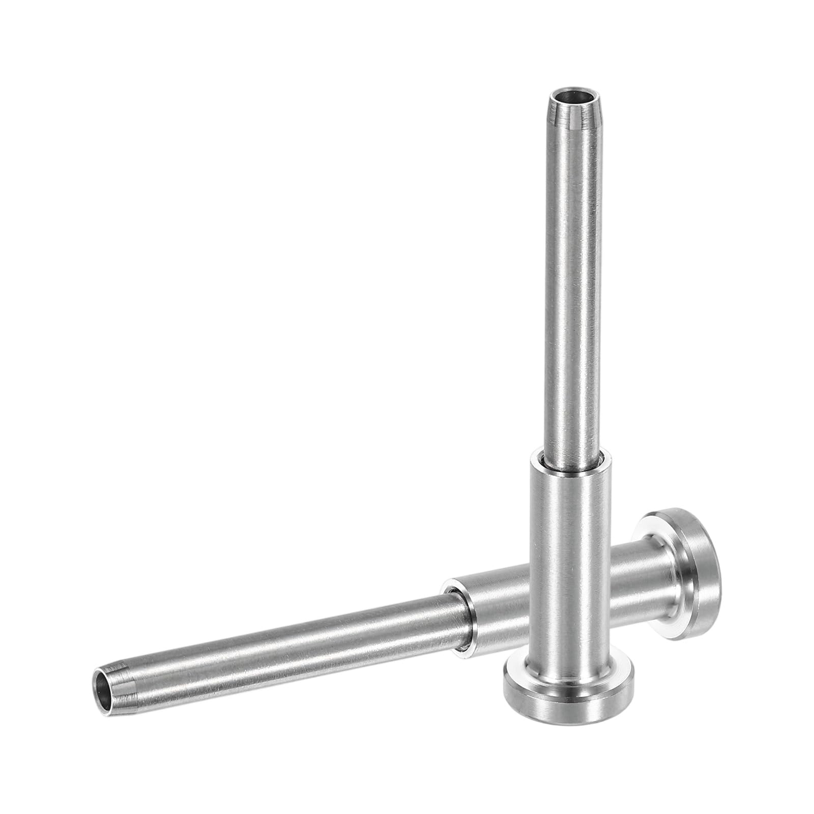 QUARKZMAN 10 Pz Kit Barandilla Cable Invisible, Receptor Invisible Y Tensor Con Extremo Espárrago 1/8" Acero Inoxidable 316 Para Barandillas Terraza, Escaleras, Postes Madera O Metal, Plata