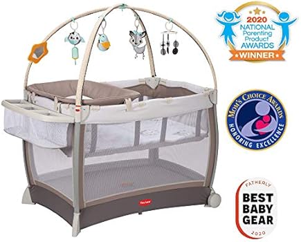 Tiny Love 6-in-1 Here I Grow Deluxe Playard, 6 Mode Baby Playpen: with  Bassinet, Playmat, Toy Arch, Changer, and Travel Bag, Magical Tales