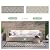 GENIMO Outdoor Rug 2.5'x8' Waterproof, Reversible Camping Mat, Plastic Straw Rugs for Patio, RV, Camper, Balcony, Backyard, Picnic, Deck (Black & Beige)