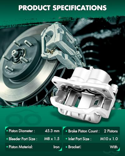 Image of SCITOO 18B5026S Front Left Disc Brake Caliper w /Bracket Fit For Mazda For CX-7 2007-2012, Double Pistons