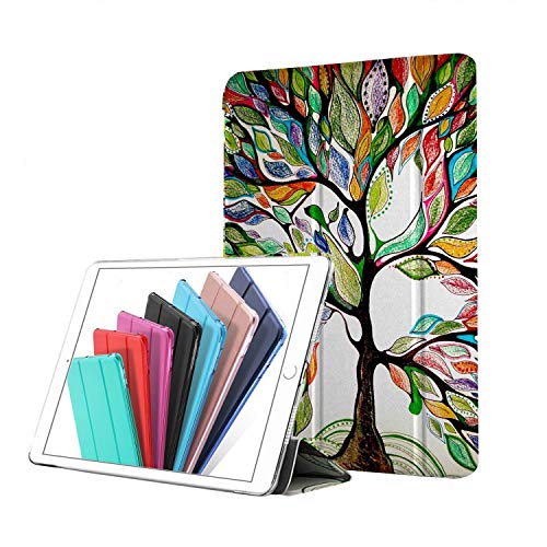 Image of DuraSafe Cases for iPad PRO 12.9 1 Gen 2015 [ iPad 12.9 Inch 1st ] A1652 A1584 Trifold Printed Hard Smart PC Transparent Back Cover - Olivia Tree