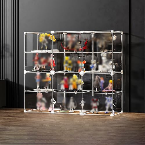 HJCKJSMEOU Estantería de cristal para...