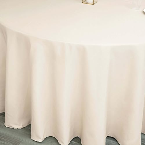 Miniatura 9 de Efavormart - Paquete de 10 manteles redondos, 120 pulgadas, resistentes a las manchas y a las arrugas, lavables, mantel decorativo de tela de