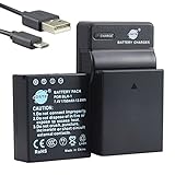  DSTE BLH-1 Li-Ion Batería (2 Paquetes) Traje y Cargador Micro USB Compatible con Olympus EM1 Mark II
