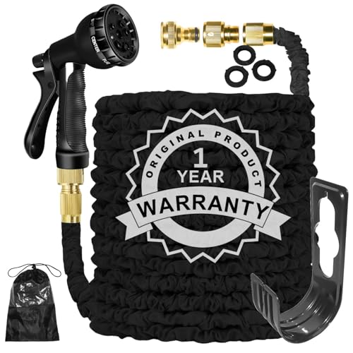 Expandable Garden Hose 100FT with Spray Nozzle