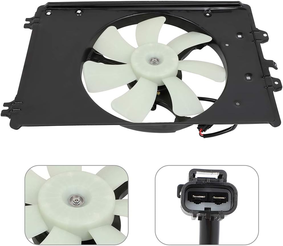 SCITOO A/C Condenser Cooling Fan Assembly, Compatible With 2009-2015 for Honda for Pilot 3.5L, Car Replacement AC Condenser Cooling Fans