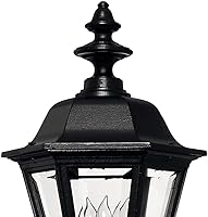 Vista 3 de Manor House Collection Traditional One/Three Light - Poste para exteriores, montaje en muelle, color negro