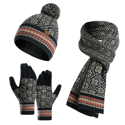 Ensemble écharpe bonnet gants femmes parfait pour affronter les matins froids en ville