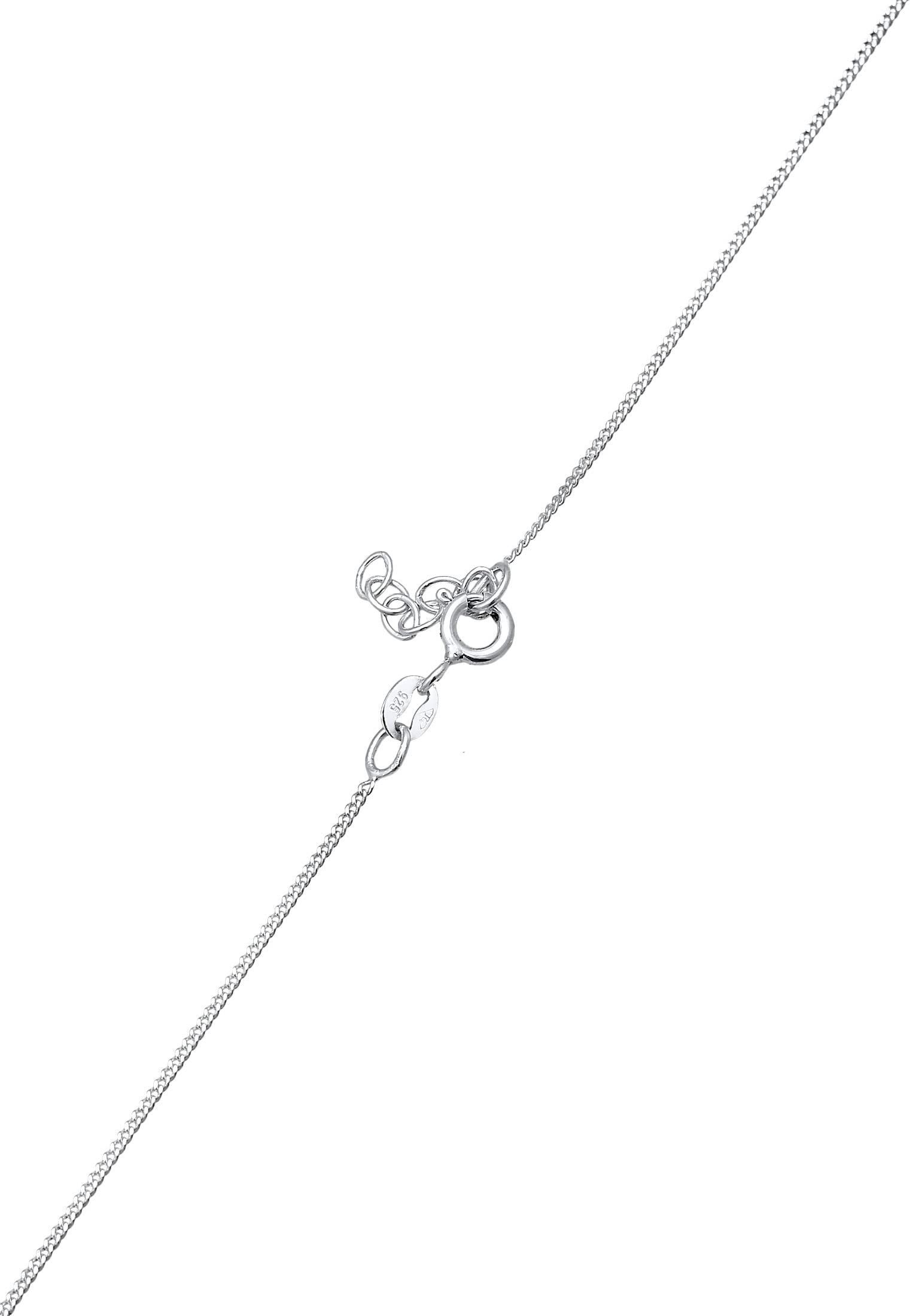 Elli Halskette Kinder Regenbogen Wolke Anhänger mit Emaille Bunt in 925 Sterling Silber