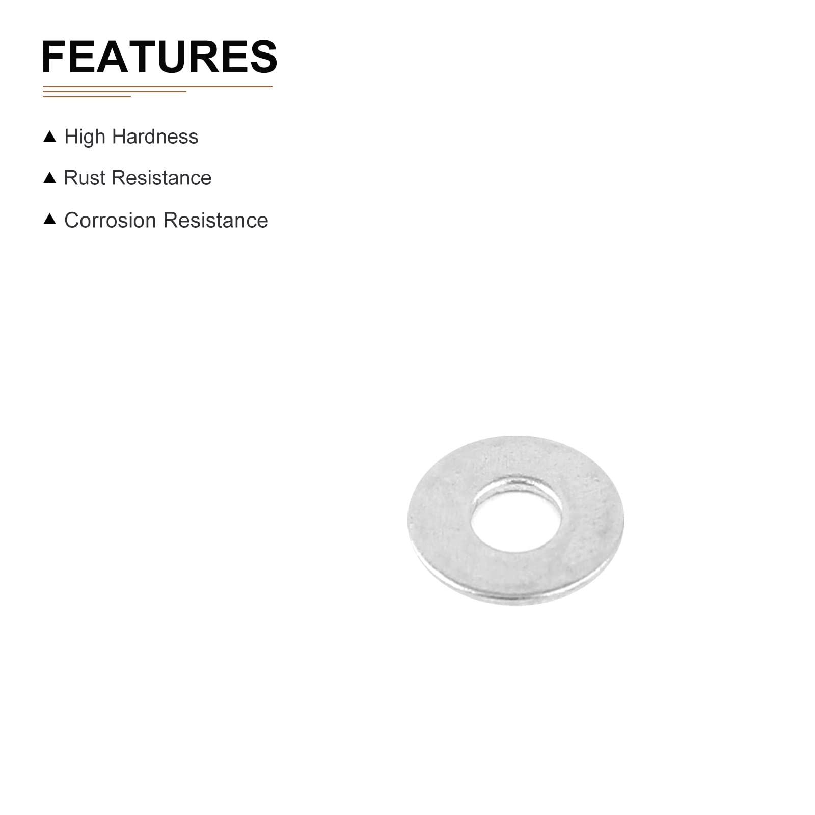 DTGN 3mmx8mmx0.8mm(IDxODxT) 304 Stainless Steel Flat Washers, 500Pack, Good for Industrial Machinery, Flat Ring Gaskets - Image 3