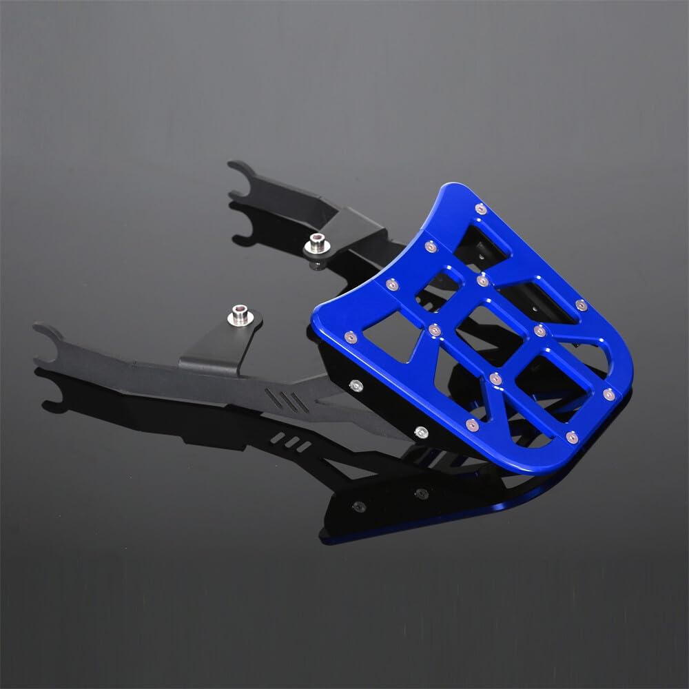 Monkey125 Gepäckträgerhalter kompatibel mit Monkey 125cc JB02 JB03 2018-2025 Z125MA CNC Motorrad Gepäckaufbewahrung Blau