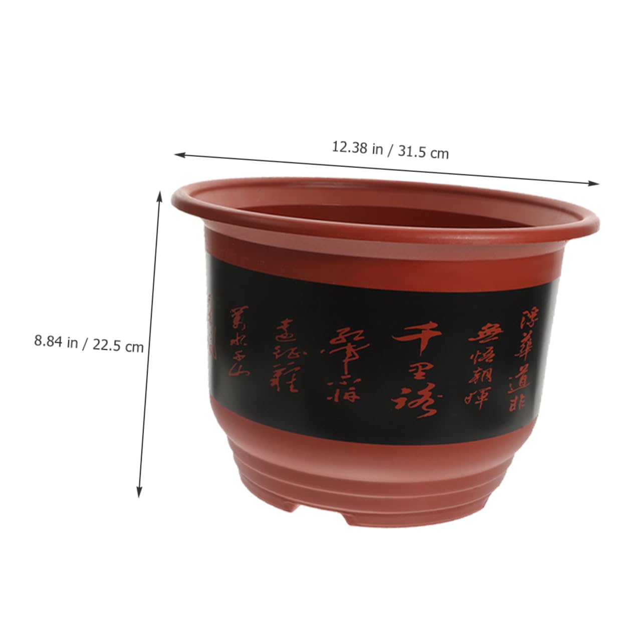 VANZACK 2pièces Pots à Orchidées Plastique Lot de Idéaux pour Plantes Intérieur Design Drainage Couleur Brique