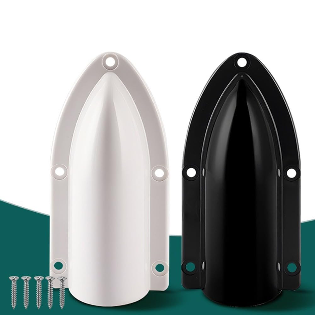 Presa di scarico e prese d'aria dello scafo per barche - Conchiglia in ABS con deviazione a forma, compatibile con barche a motore, barche a vela, barche da pesca e camper (confezione da 2