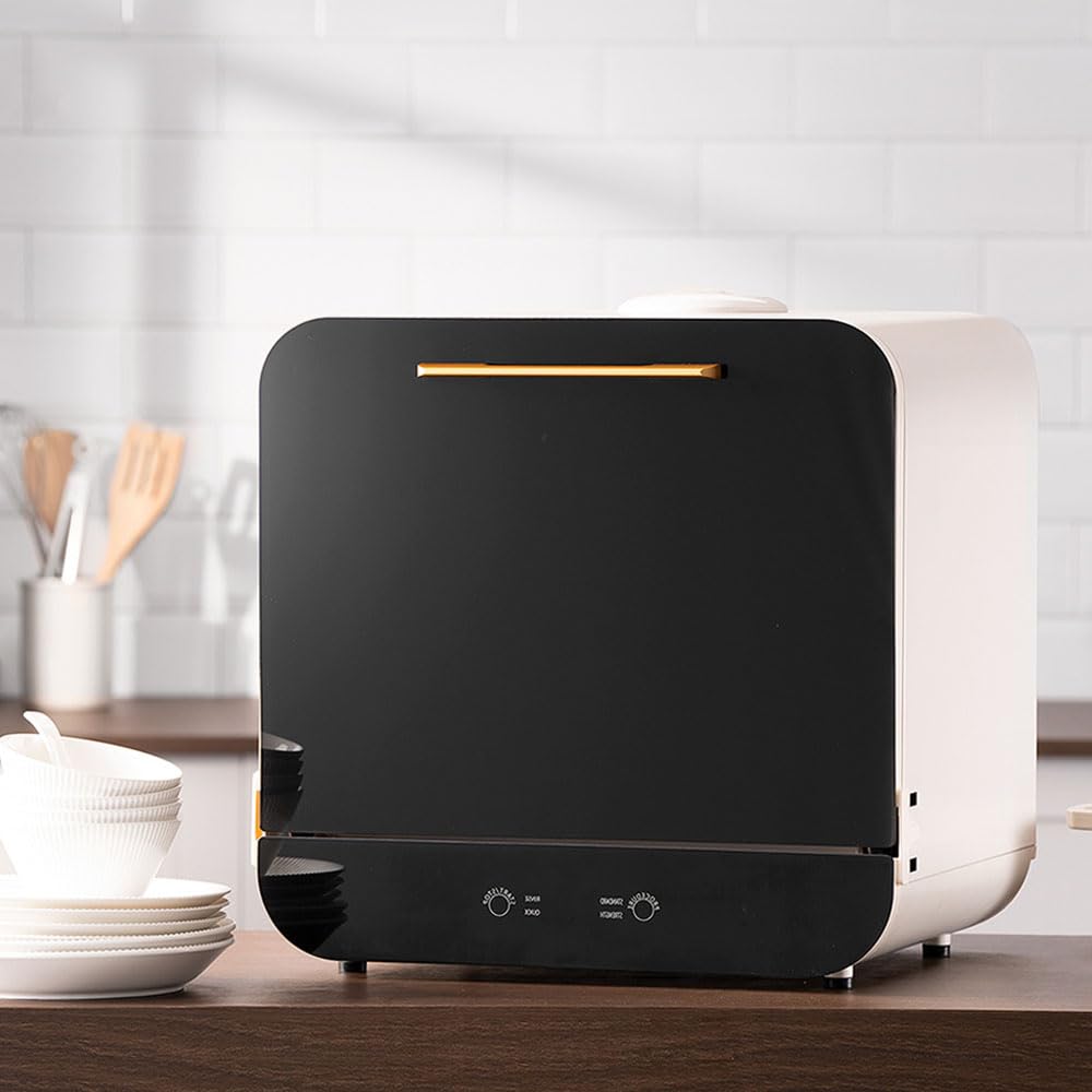 Lavavajillas de sobremesa Totalmente automático, sin instalación, Mini lavavajillas, Lavado Inteligente, Secado en uno, Multifuncional y cómodo, Plug and Play, para cocinas de Hotel