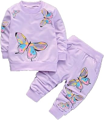 Spring Fall Baby Girls Clothes 2pcs Casual Wear sets