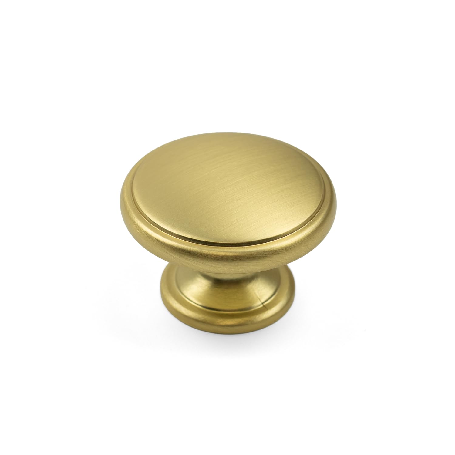 Handle & Home Brushed Brass 38Mm Diameter Knob For Kitchen Cabinets | Bedroom | Bathroom | Furniture | Cupboards
