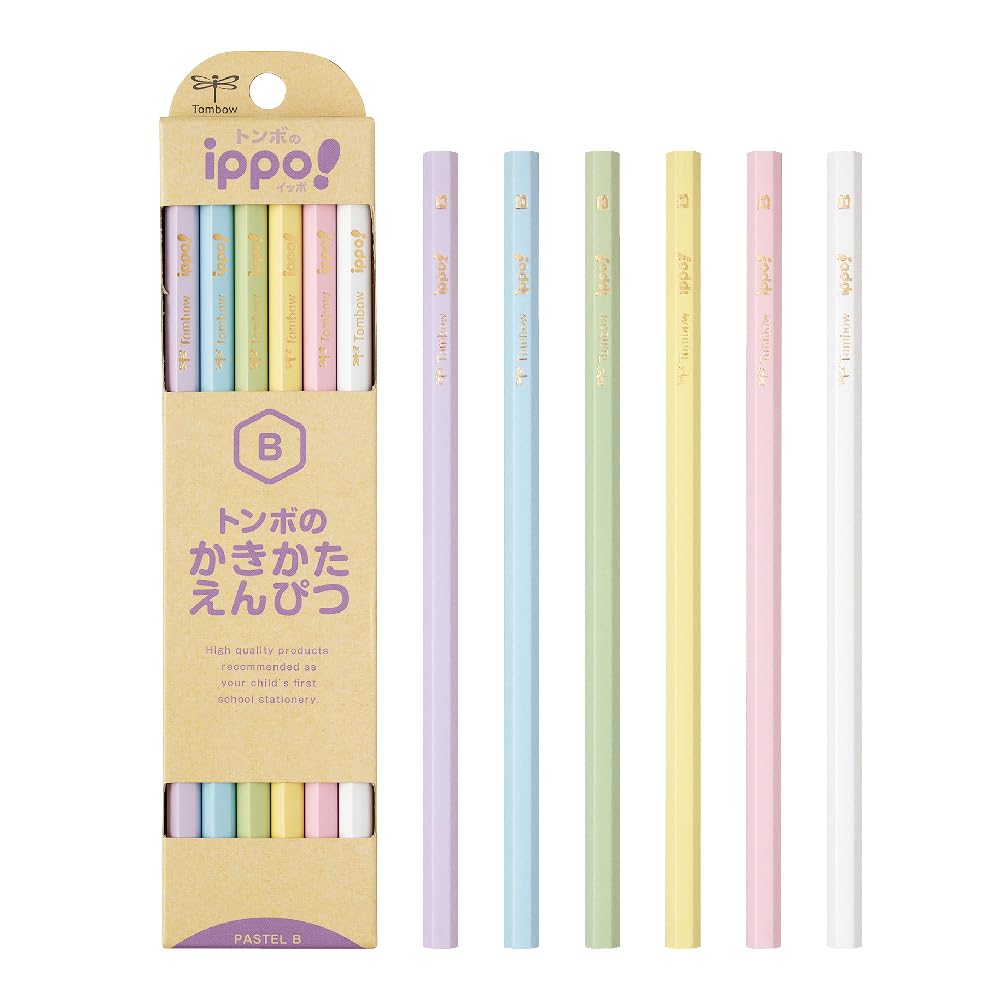トンボ(Tombow) 鉛筆 ippo! かきかたえんぴつ B パステル 1ダー…