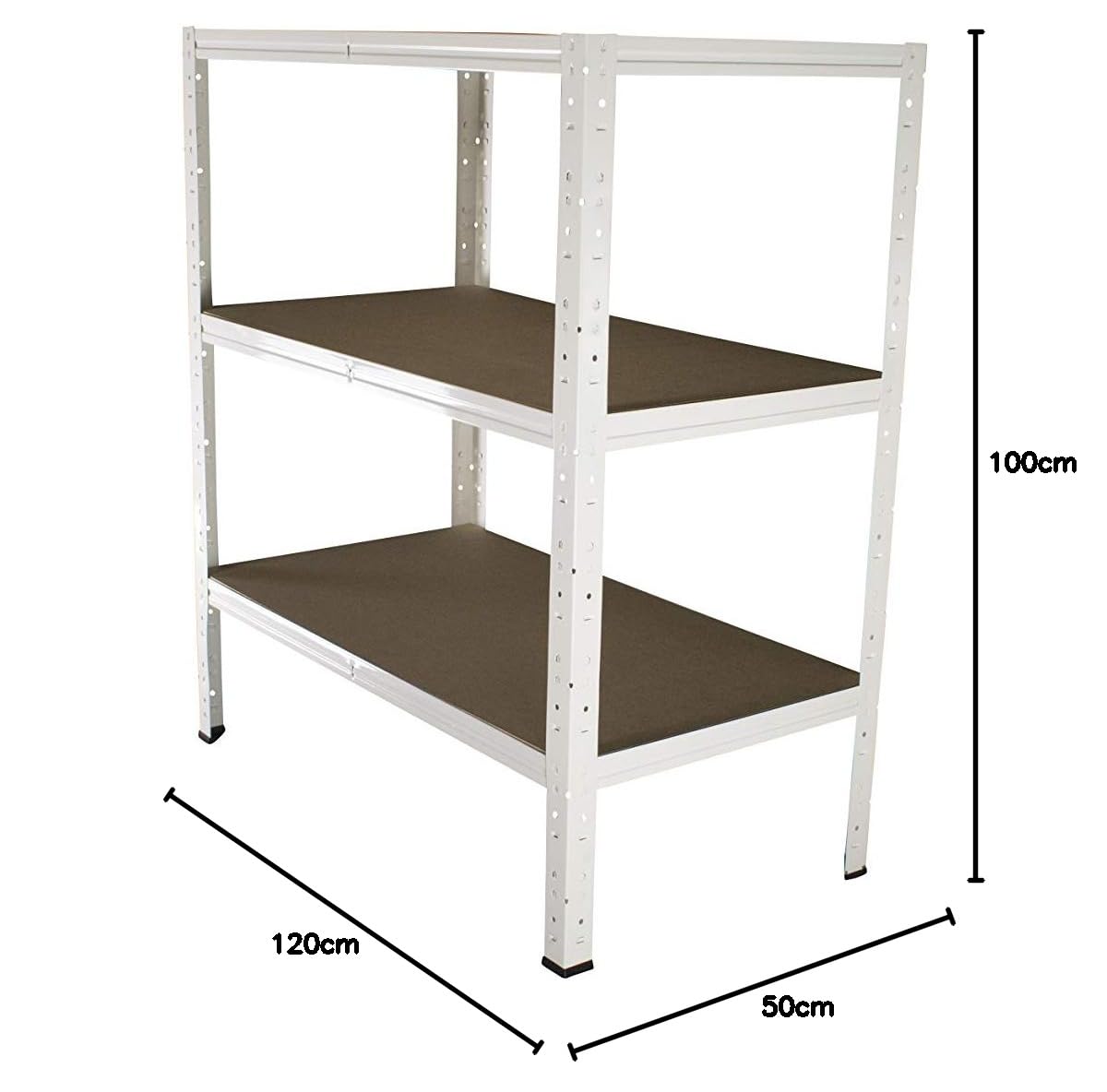 Shelfplaza® 100x50 Cm HOME Set Completo Di Ripiani In Zincato Per