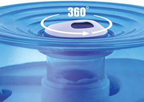 Miniatura 2 de Crane Humidificador ultrasónico personal de niebla fría, para el hogar, dormitorio, hoteles, viajes y oficina, 0.2 galones, sin filtro, azul y blanco