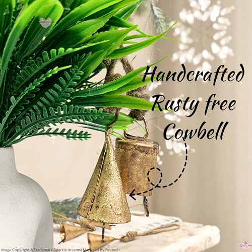 Sparkle Dreams CONE,CYLINDER-BELLS20 Shabby Chic 20 Pieces Country Rustic Handmade Christmas Jingle Bells thumb #3