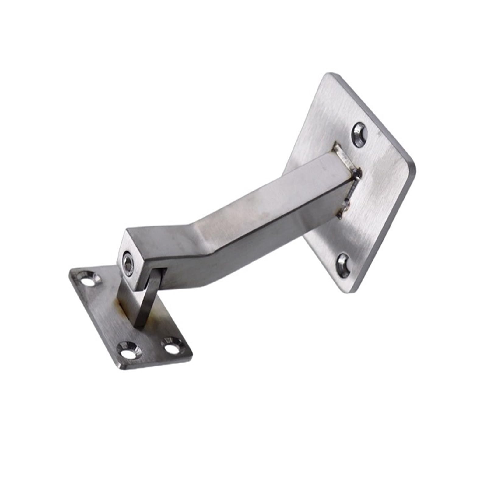 Msioytog Primary Color Stainless Steel Adjustable Handrail Bracket Wall Mounted Stair Railing Brackets Swivels Hand Rails Banister Brackets Bedroom