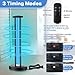 Qualirey 100W UV & Ozone Sanitizer, High Power Room Disinfection Light with 3 Level Timer & Remote, Whole Room Disinfection for Large Spaces, Offices & Basements