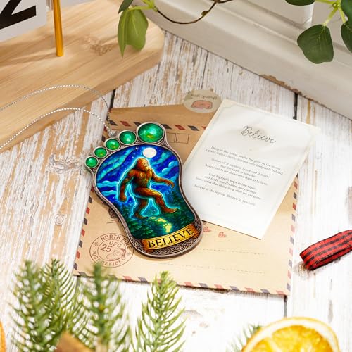 Image of Funny Christmas Ornaments - Bigfoot Gifts - Big Foot Sasquatch Gift - Sasquatch Gifts - Bigfoot Ornament - Christmas Ornaments 2026 - White Elephant Gift - Xmas Tree Funny Decoration