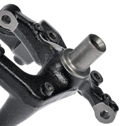 Image of Detroit Axle - Rear Left Steering Knuckle for Volkswagen 2005-2014 Jetta, 2010-2013 Golf, for 2009-2013 Audi A3, Driver Side Steering Knuckle Assembly 2011 2012 Replacement