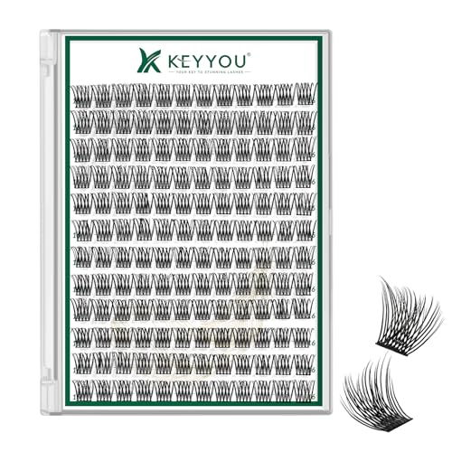 Image of KEYYOU Lash Clusters Air Touch D Curl Natural Individual Lashes 16mm