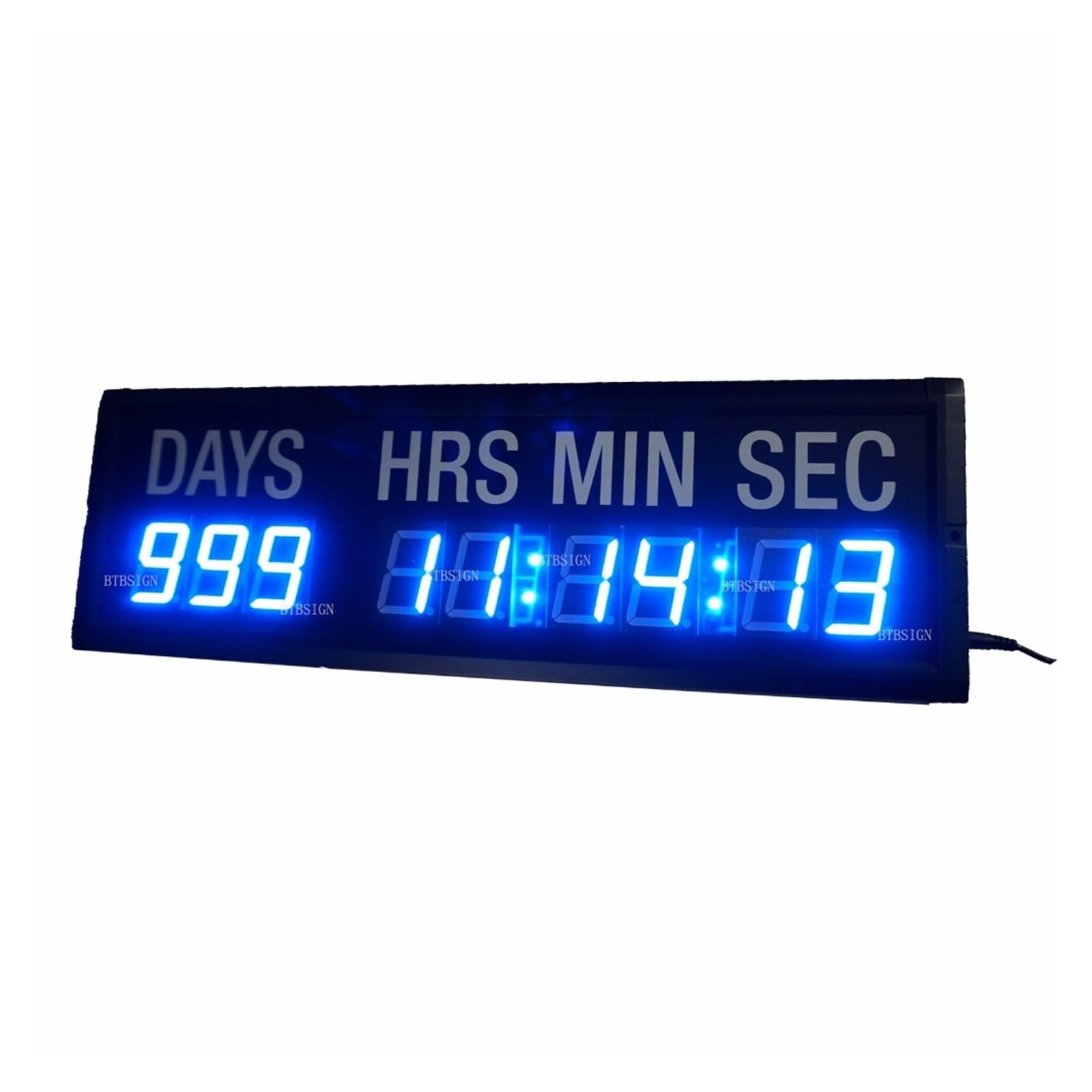 Timer Sport Compte à rebours à LED compte à rebours en jours et en temps for l'événement de l'église d'exposition 1,8 pouces bleu