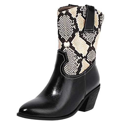 Bottes cowboy femme Gicoiz à motif serpent pour look Halloween et soirées