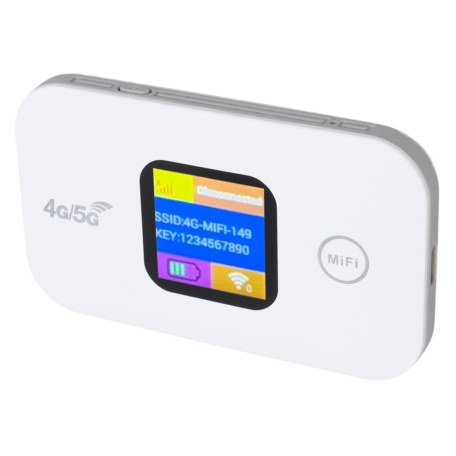 4G 5G Hotspot Mobile WiFi Portatile con Batteria da 2100 MAh e Display a LED Fino a 300 Mbps per Home Office da Viaggio in Campeggio