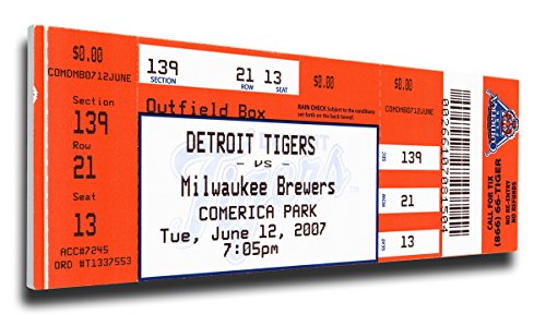 MLB Detroit Tigers Justin Verlander - Mega boleto sin hitter
