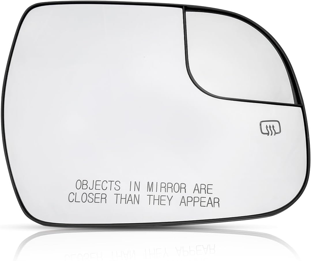 TIKSCIENCE Passenger Side Rear View Mirror Fit for Toyota Sienna 2014 2015 2016 2017 2018 2019 2020 Heated Mirror Glass Convex Glass Replace 87906-08080 87906-08070