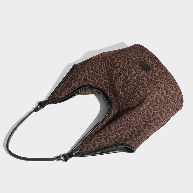 New Leopard Print Tote Bags for Women Large Capacity Travel Shoulder Purses, Women's Fashion Shopping Handbag - Image 3