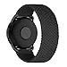MroTech Compatible avec Samsung Galaxy Watch 3 41mm/Active/Active2 40mm/44mm/Galaxy Watch 42mm Bracelet Nylon élastique de Remplacement pour Huawei GT 2 42 mm Bande de Montre 20mm Sport Loop-Noir/XS