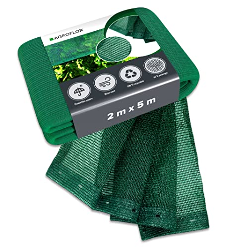 Tapis d'ombrage AGROFLOR®, taille : 2 x 5 m | Protection solaire pour serre, jardin, primeur, arcs de tunnel - valeur d'ombrage 60%, 110gr./m²,