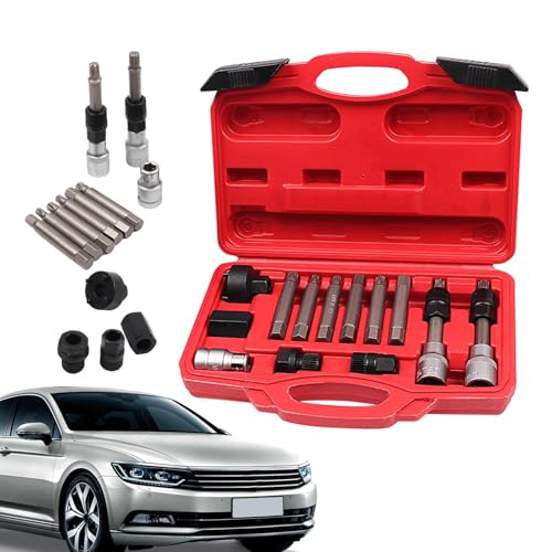 Lmyit オルタネータープーリーツールキット | マニュアルレンチ | 自動車用オルタネータープーリー脱着プーラー,車両・トラック・ガレージ・ワークショップ・メンテナンス・エンジンベイ用