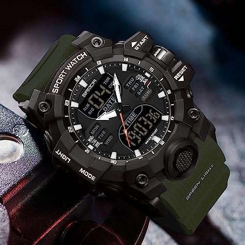 Image of Gosasa Men's Watches Multi Function Military S-Shock Sports Watch LED Digital Waterproof Alarm Watches