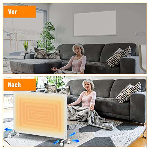 2 Stück Standfüße für Infrarotheizungen, Stabiler Metall Standfuss Infrarotheizung für Heizplatten- Standfüsse für Infrarotheizungen Passend für Verschiedene Marken und Modelle mit Rahmen-7